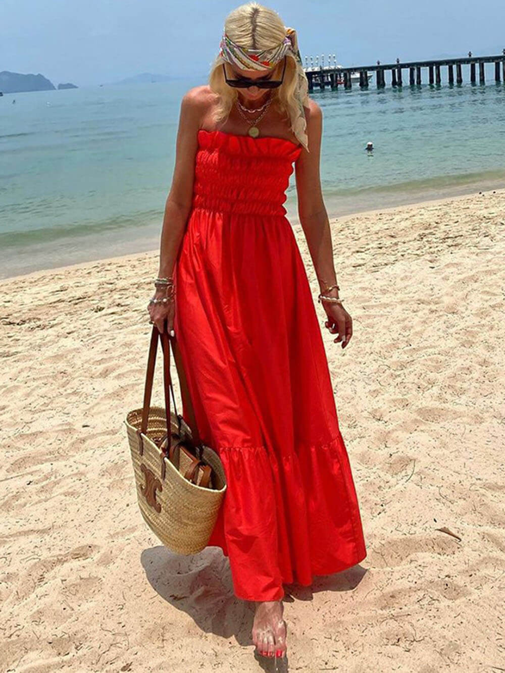 Deborah | Charmantes Strapless Maxikleid