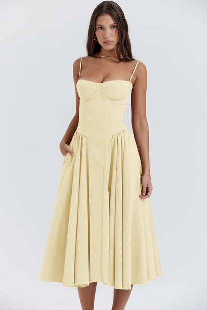 Michaela | Ärmelloses Midikleid