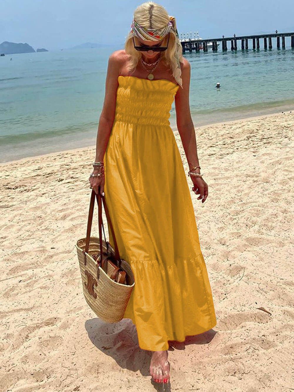 Deborah | Charmantes Strapless Maxikleid