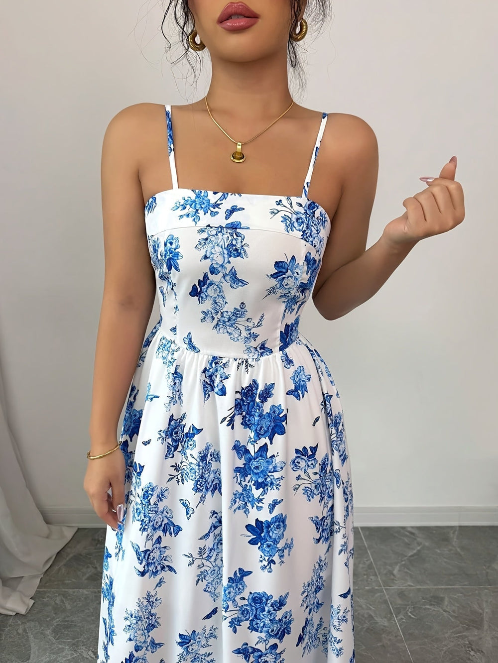 Seraphina | Maxikleid mit Carmenausschnitt