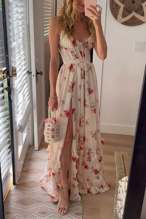 Jennifer | Maxikleid mit Blumenmuster