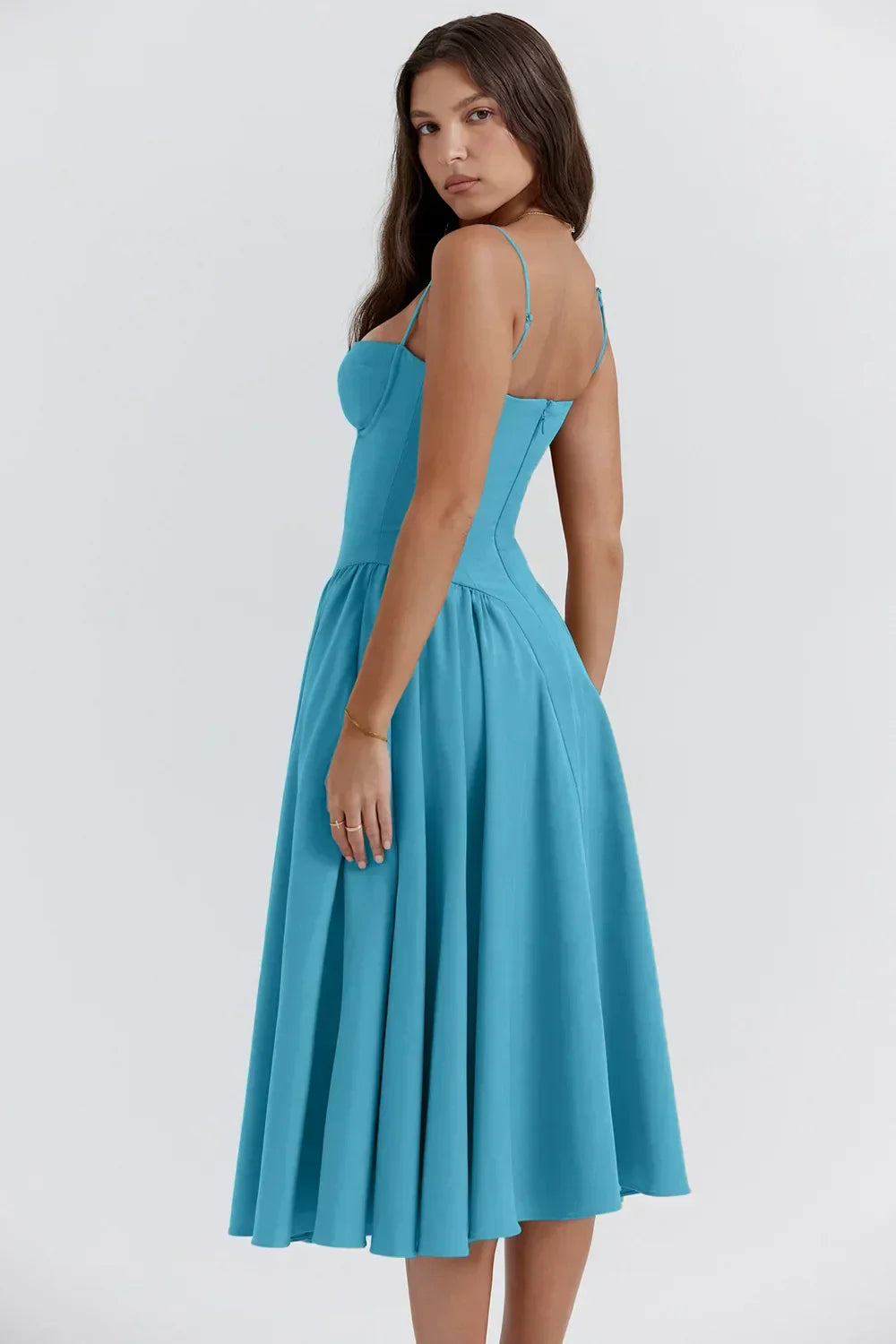Michaela | Ärmelloses Midikleid