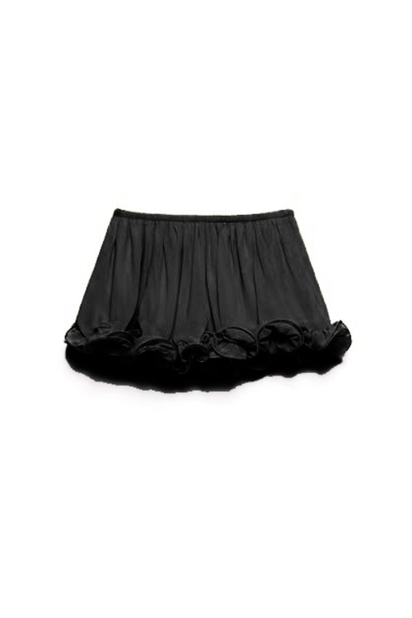 Romantic Drama | Shorts mit welligen Volants und elastischer Taille