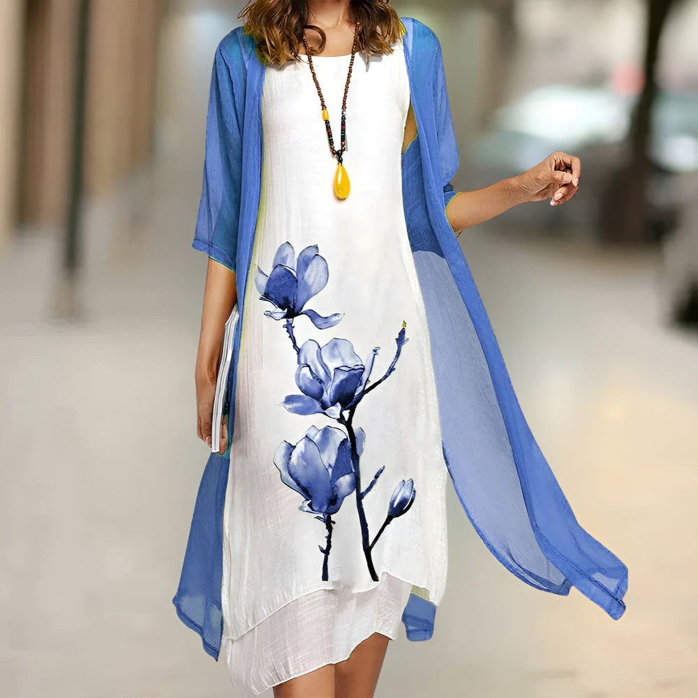 Nova | Elegantes Kleid & Cardigan Set