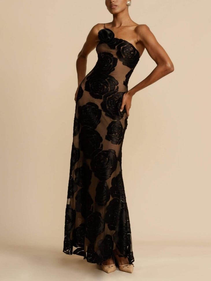 Sara | Blumen-Maxikleid