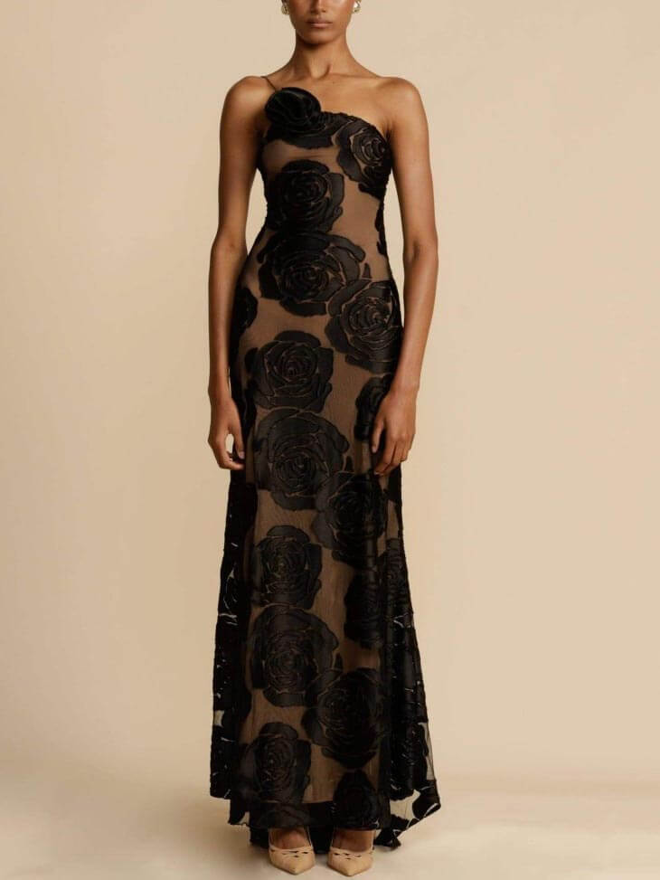 Sara | Blumen-Maxikleid