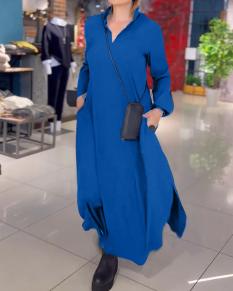 Brandy | Bequemes Kleid mit Schlitzen