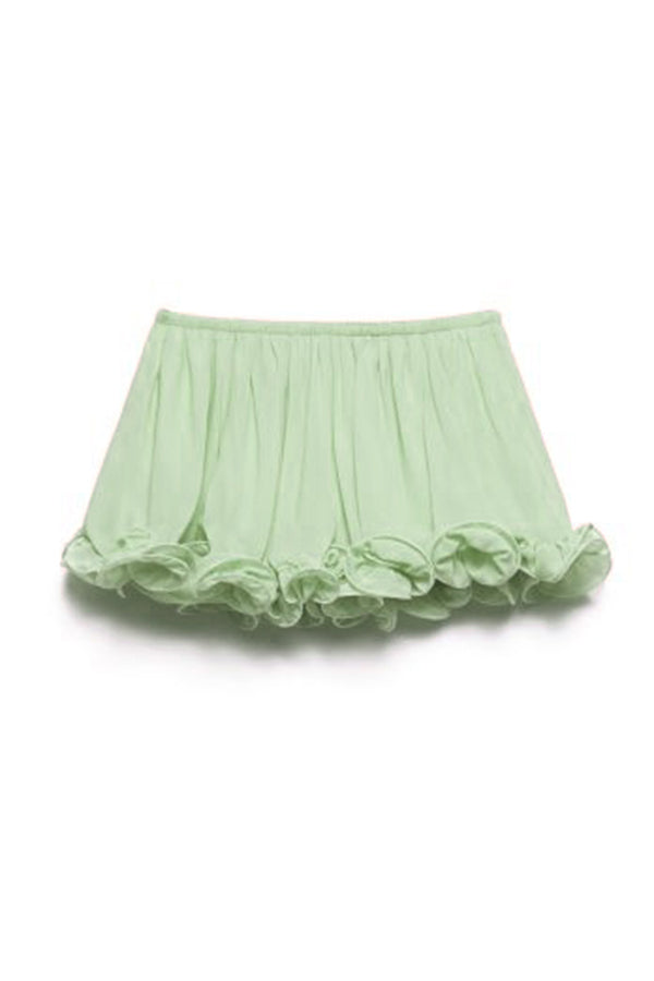 Romantic Drama | Shorts mit welligen Volants und elastischer Taille