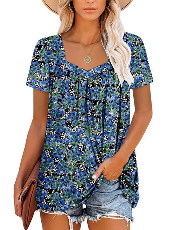 Soreya | Luftiges Top mit Garten-Print