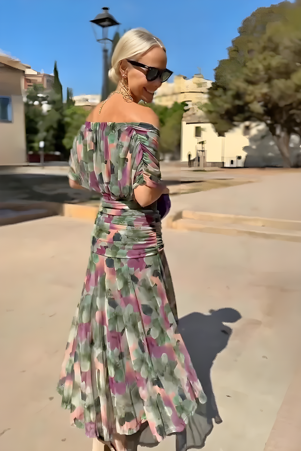 Selma | Blumenprint-Kleid der Leichtigkeit