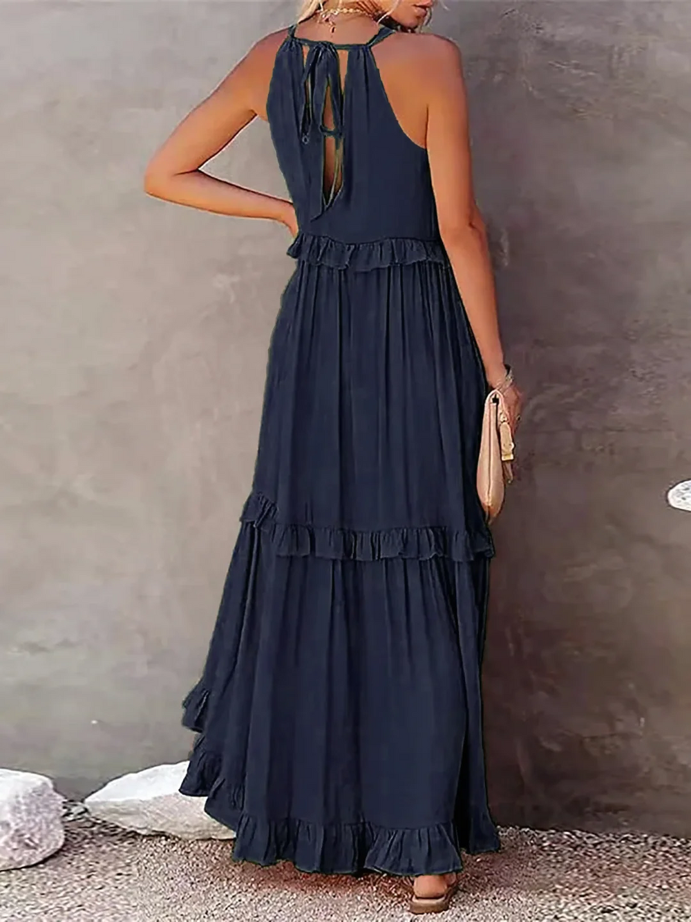 Vesa | Fließendes Kleid mit Rüschen