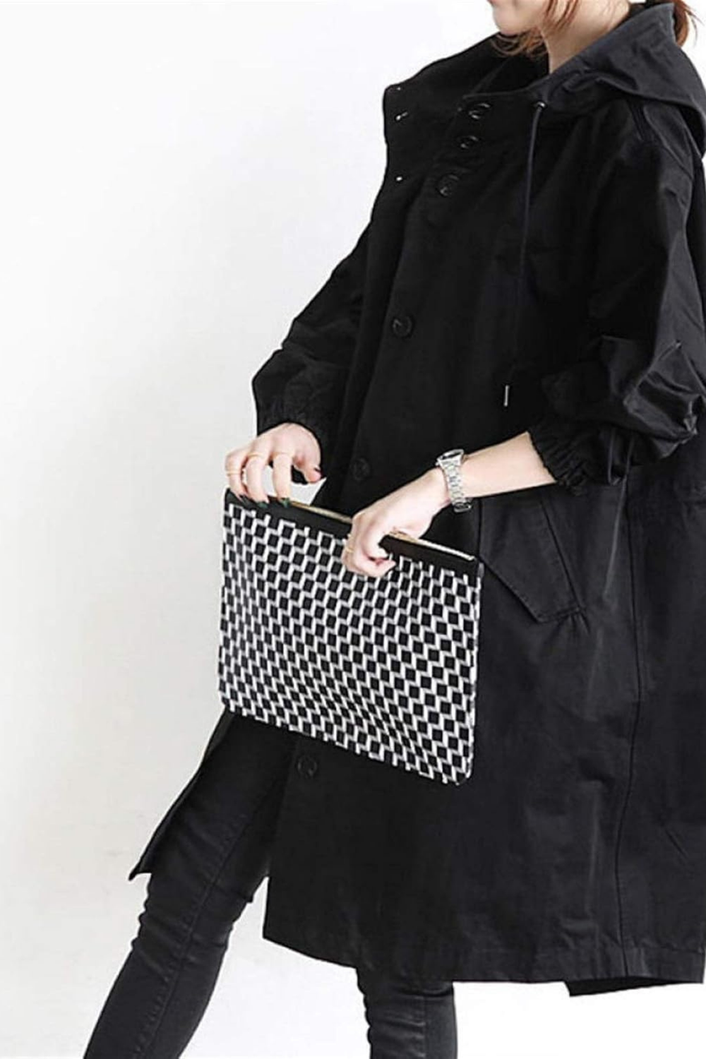 Dolly Stilvoller Trenchcoat | Schwarz