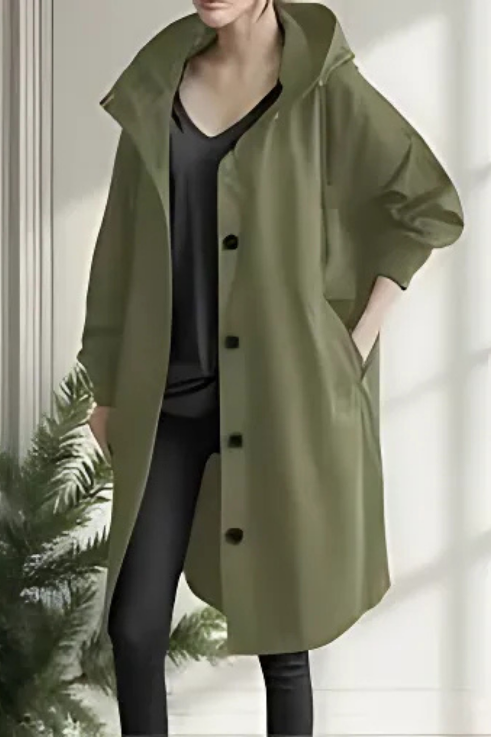 Dolly Stilvoller Trenchcoat | Oliv