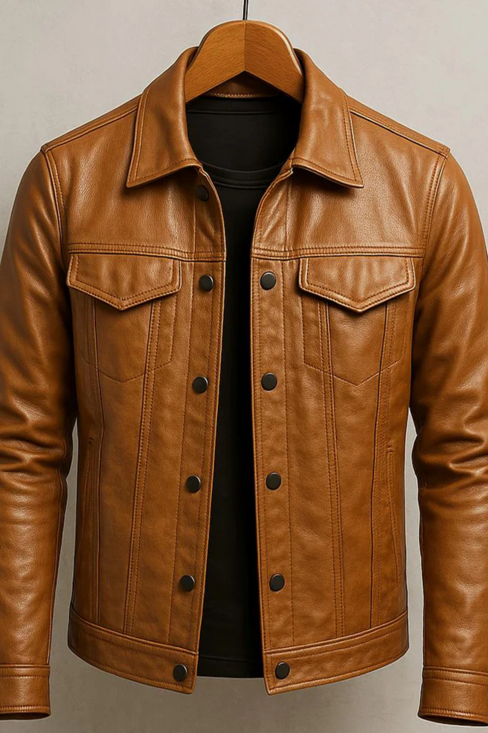 Robin Rider Lederjacke | Braun