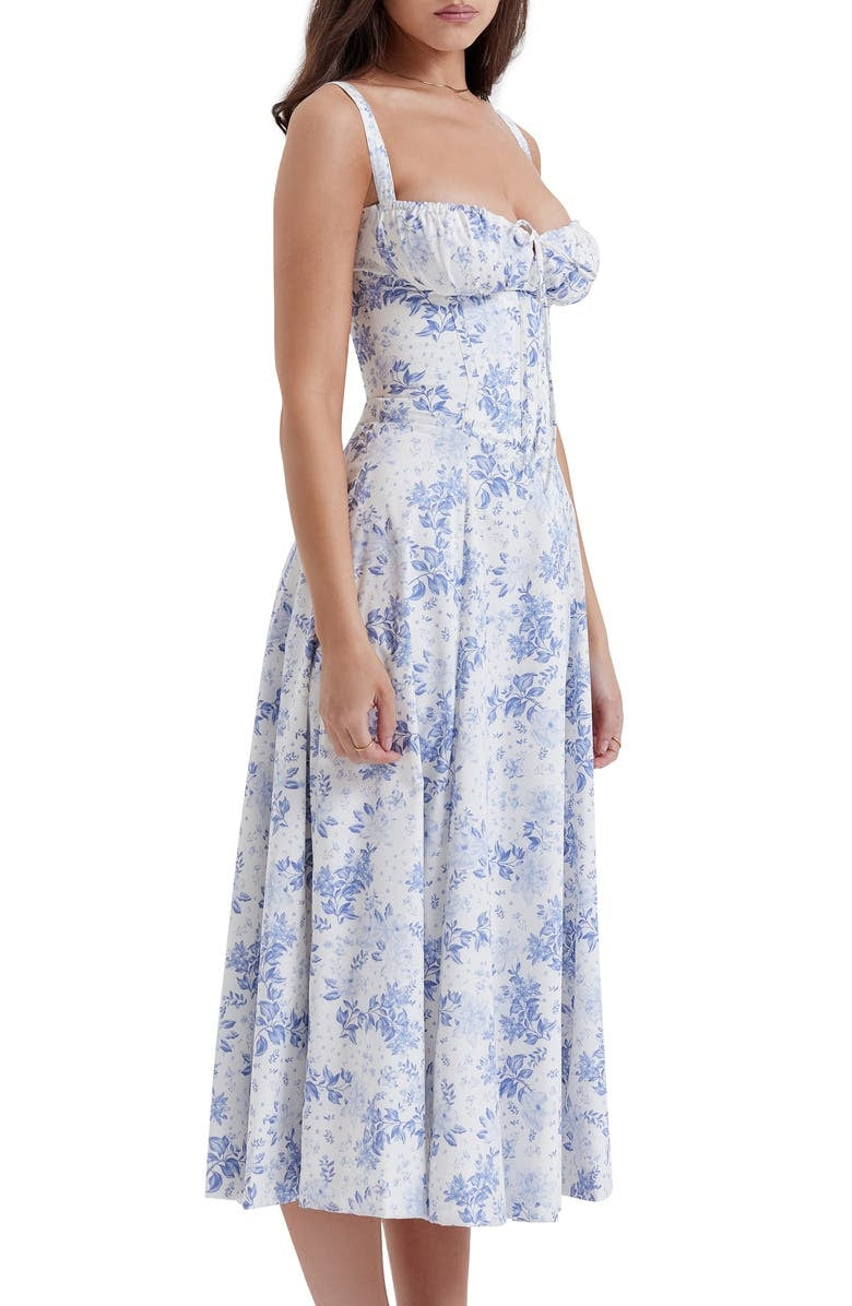 Martha | feminines Bustierkleid mit Blumendekor