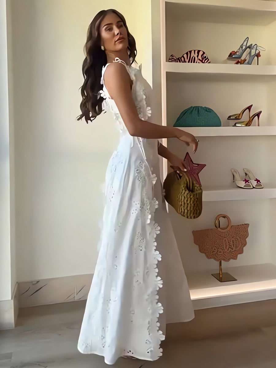 Sylara | Traumhaftes Spitzenschulterkleid