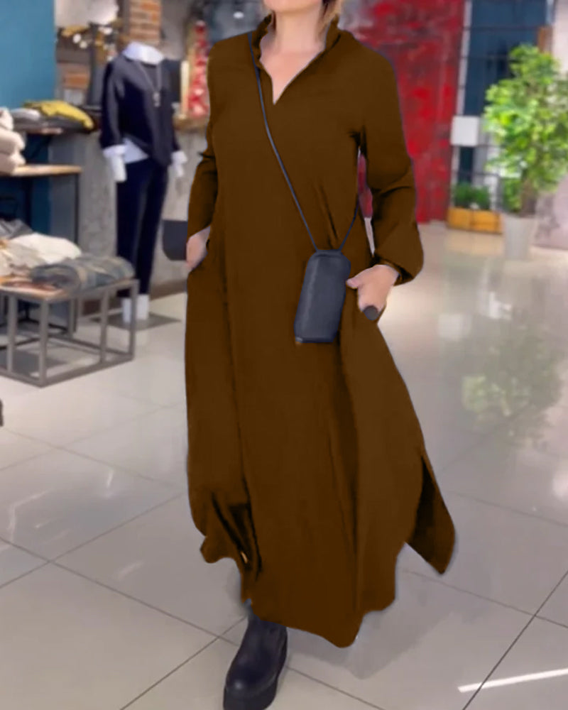 Brandy | Bequemes Kleid mit Schlitzen