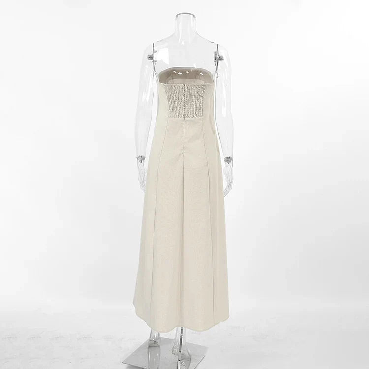 Eden | Stilvolles schulterfreies gestuftes Kleid