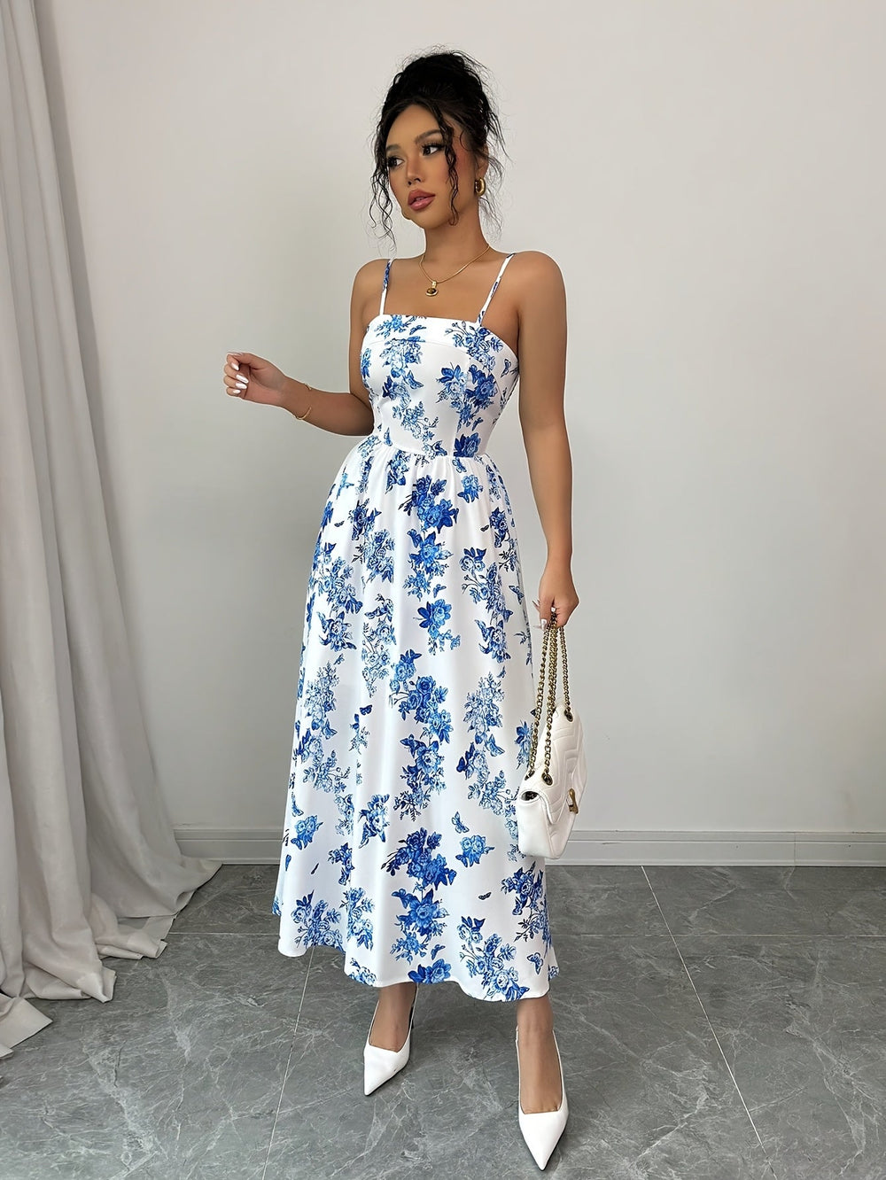 Seraphina | Maxikleid mit Carmenausschnitt