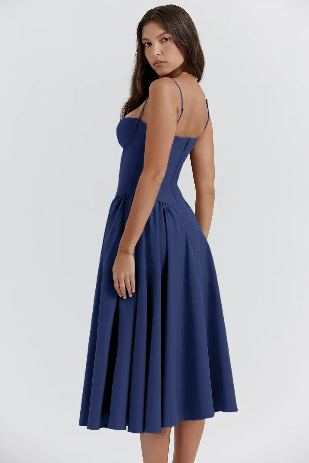 Michaela | Ärmelloses Midikleid