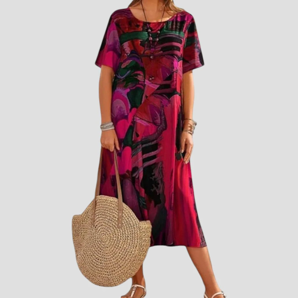 Vittoria | Locker geschnittenes Midi-Sommerkleid