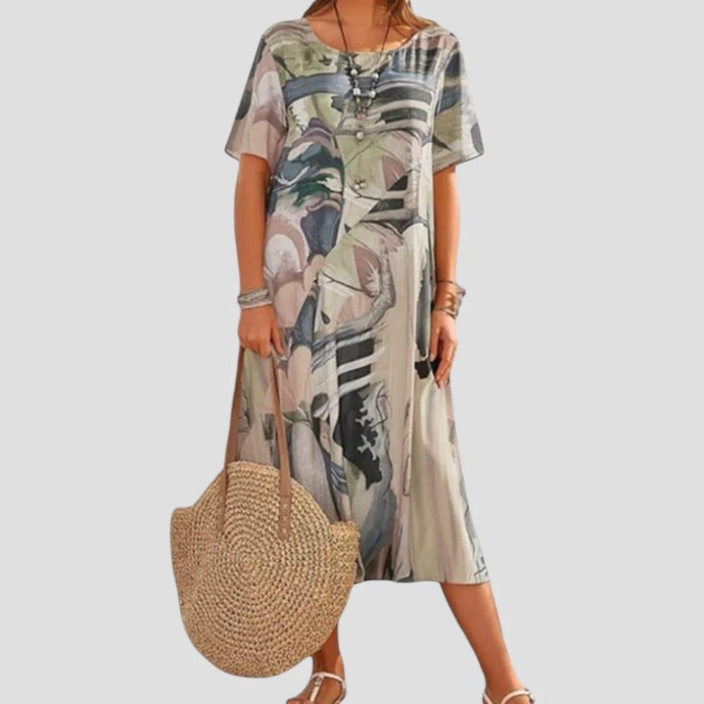 Vittoria | Locker geschnittenes Midi-Sommerkleid