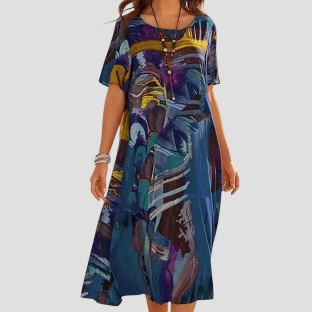 Vittoria | Locker geschnittenes Midi-Sommerkleid