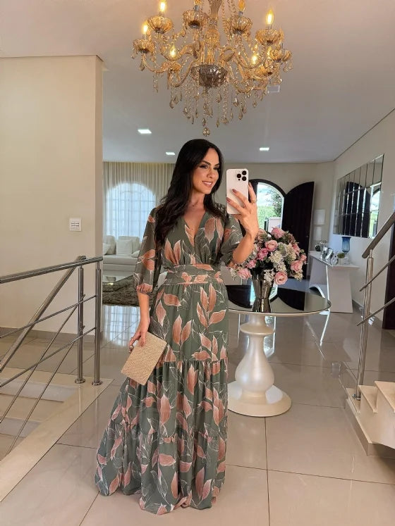 Elodie | Kleid Mit Gestreifter Eleganz
