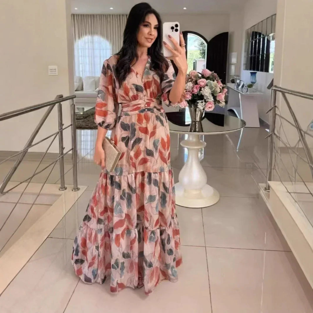 Elodie | Kleid Mit Gestreifter Eleganz