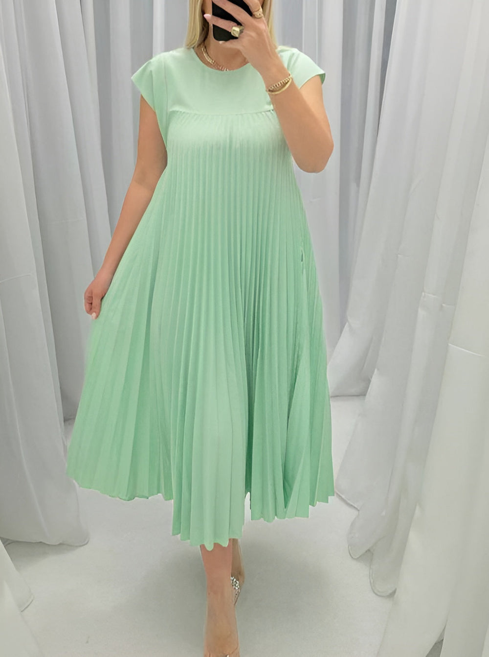 Simone | Robe plissée légère et raffinée