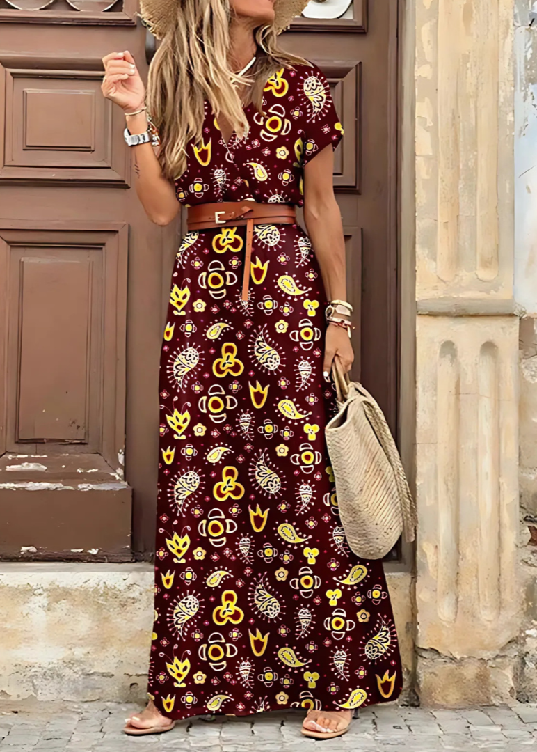 Vera | Elegantes Boho-Maxikleid