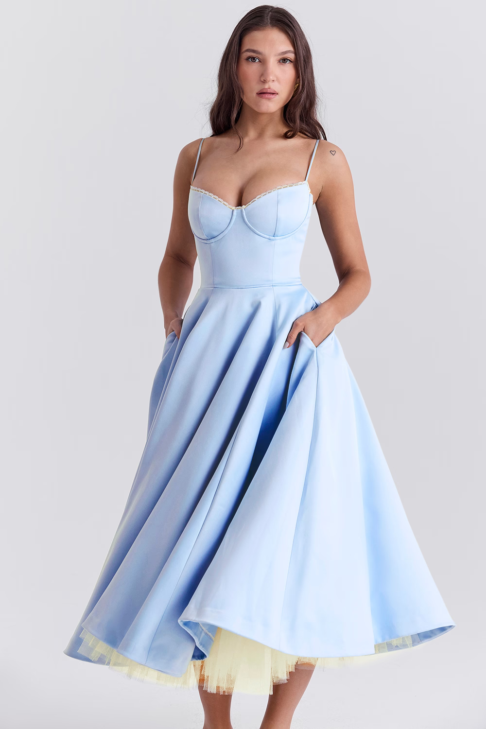 Alina | Korsett-Midikleid