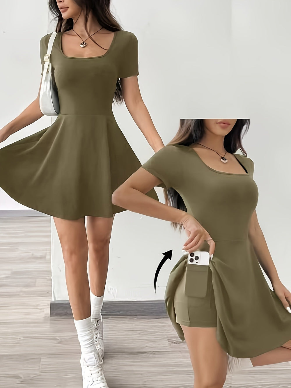 Sculpt & Soft Bandeau Mini-Kleid