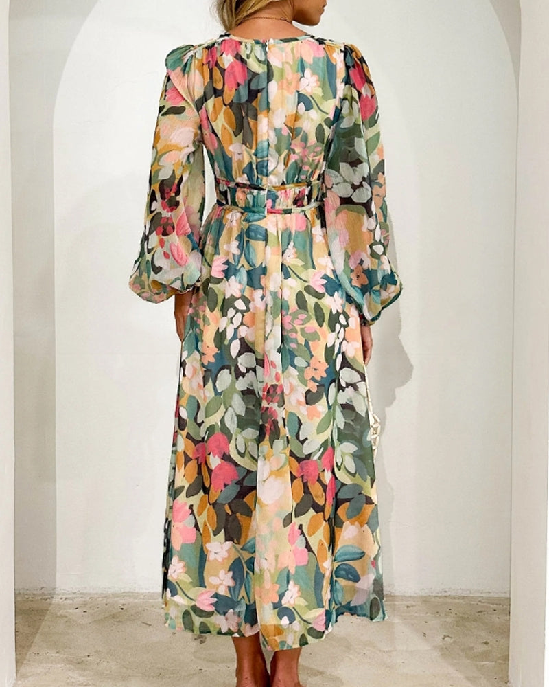 Kiara | Elegantes Kleid mit Blumenmuster