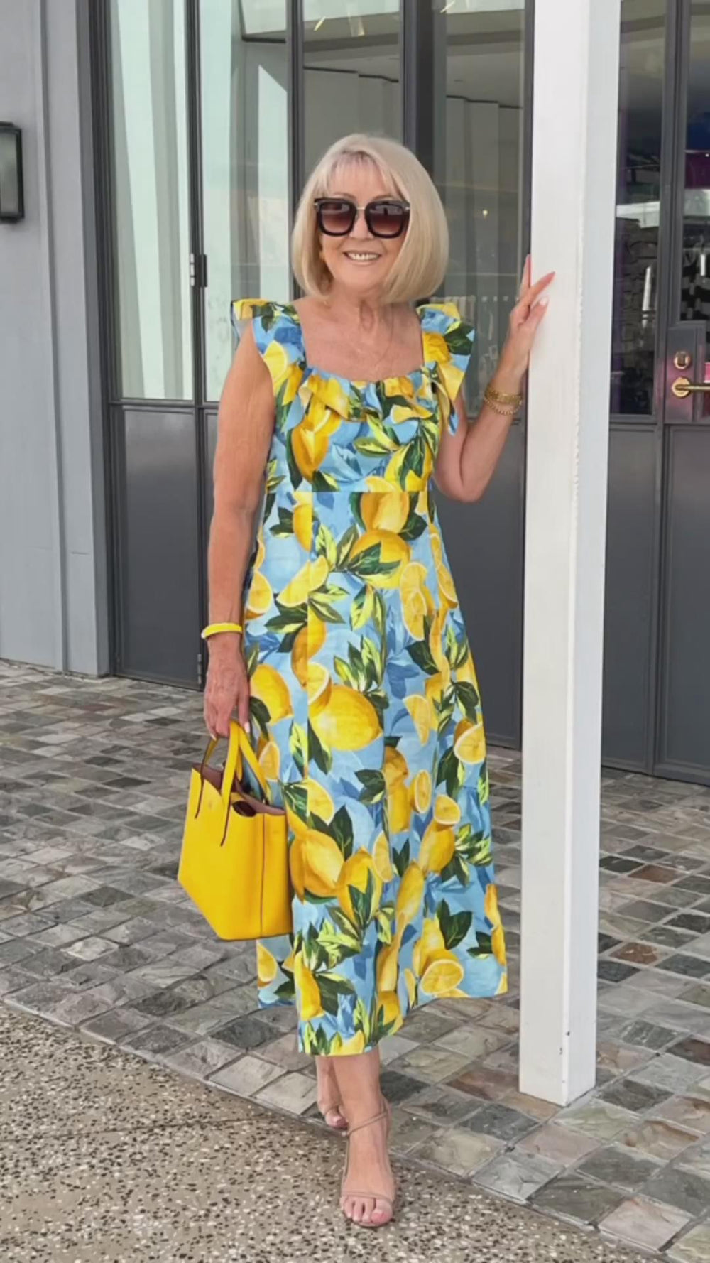 VanDeZaar | Limón | Sommerkleid mit Zitronenprint