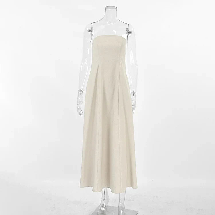 Eden | Stilvolles schulterfreies gestuftes Kleid