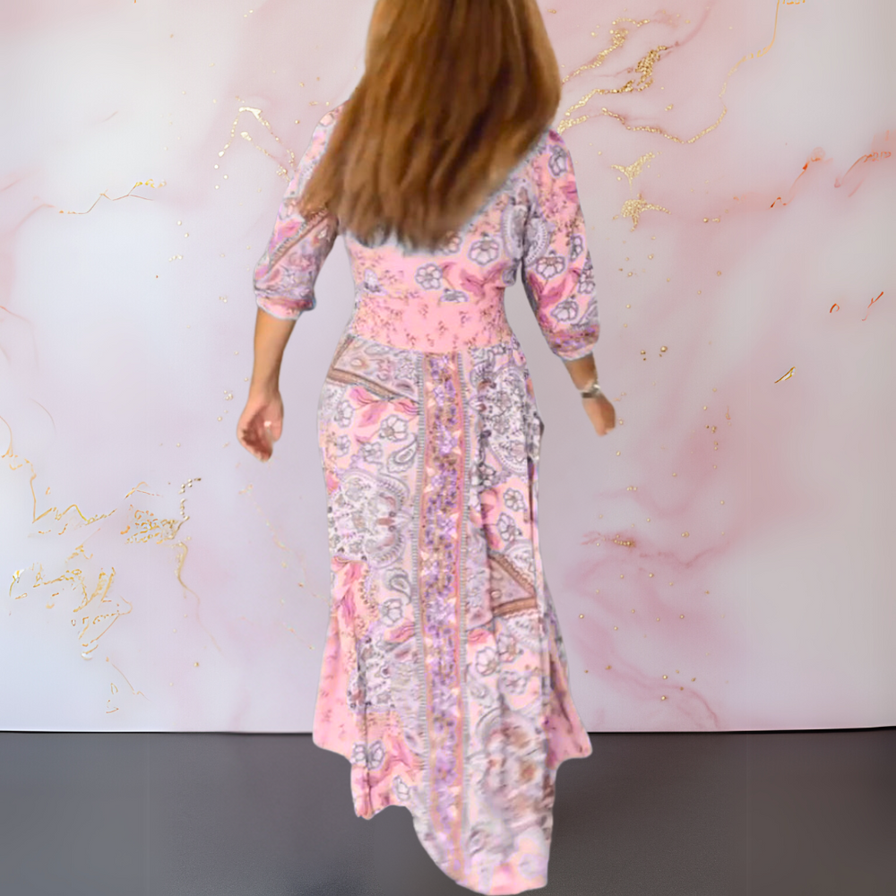 Vaida | Elegantes Sommerkleid mit V-Ausschnitt