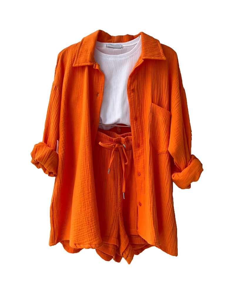 Elowen | Strukturierter Button Co-Ord Set