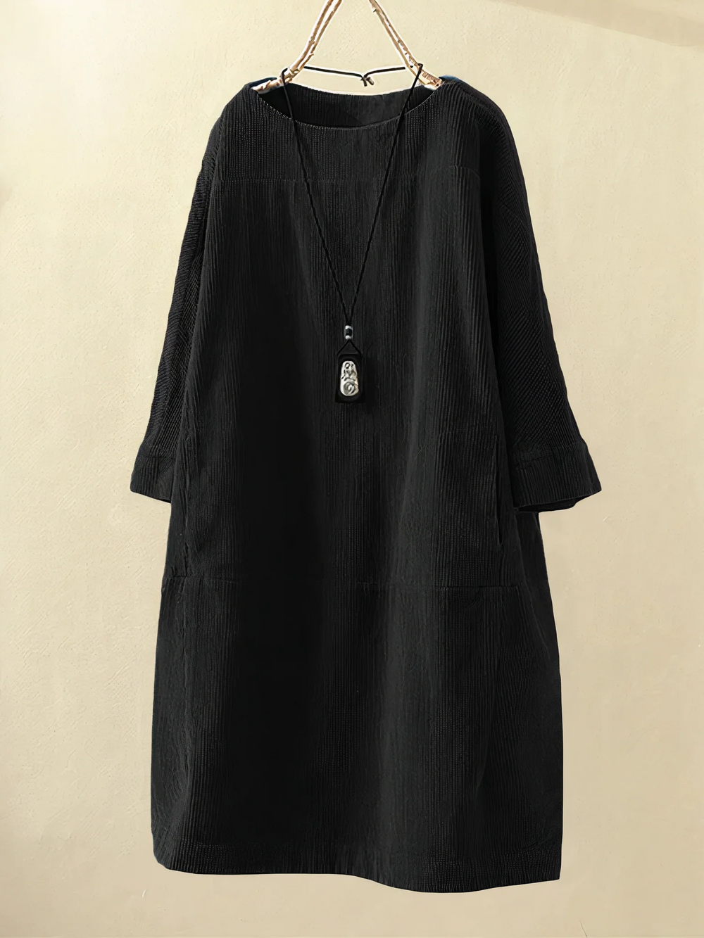 Emma | Langes Damenkleid mit Seitentaschen
