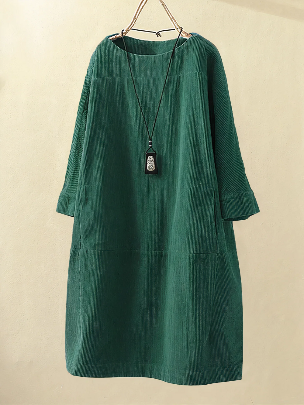 Emma | Langes Damenkleid mit Seitentaschen