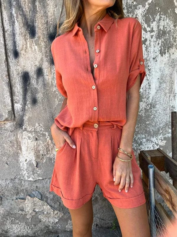 Kinsley | Sommerliches Set aus Leinenstoff