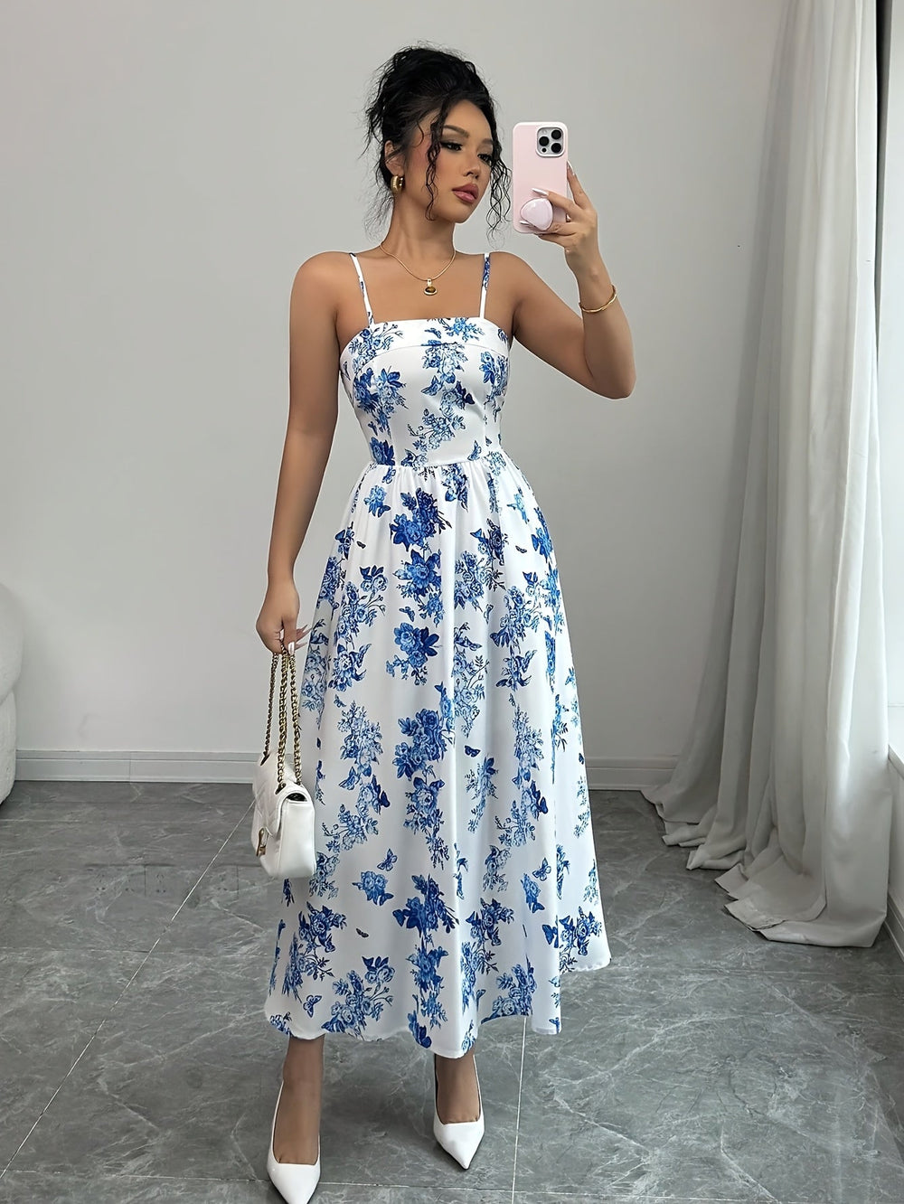 Seraphina | Maxikleid mit Carmenausschnitt