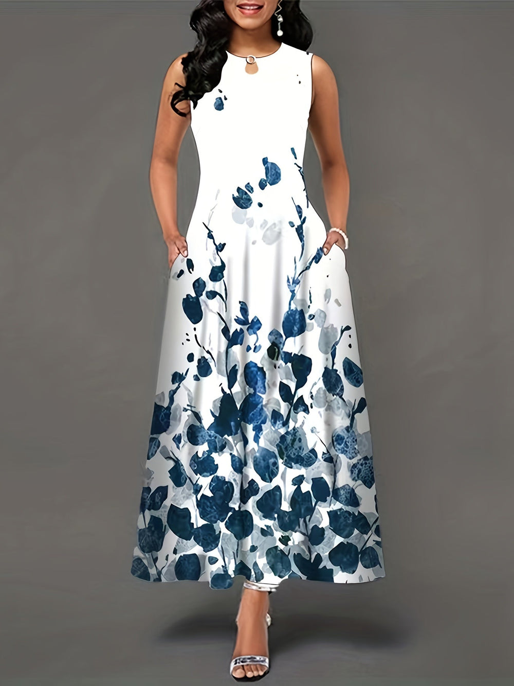 Mavis | Boho Maxikleid mit Blumenmuster