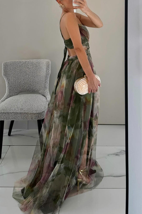Gia | Bezauberndes Maxikleid mit Blumenmuster