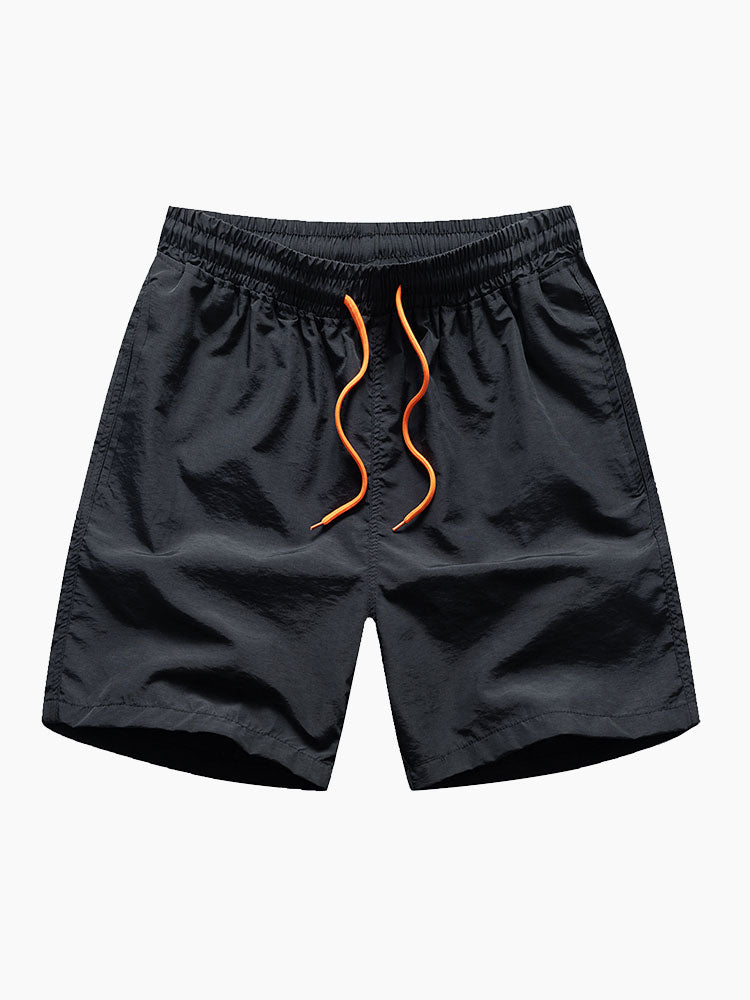 Hemd mit Palmen-Print und Badehose mit Knopfleiste