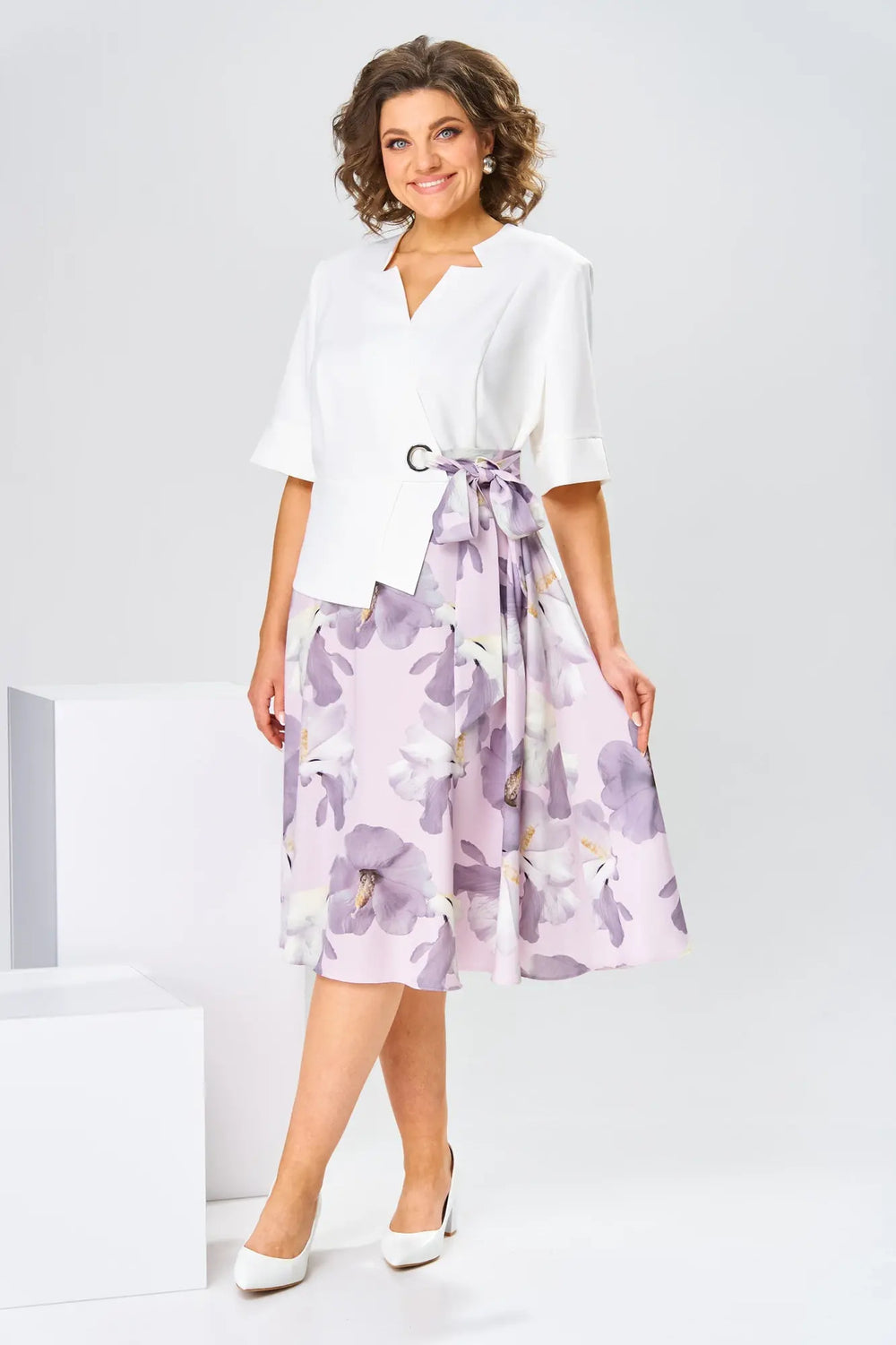 Logan | Premium Kleid aus Baumwolle und Seide
