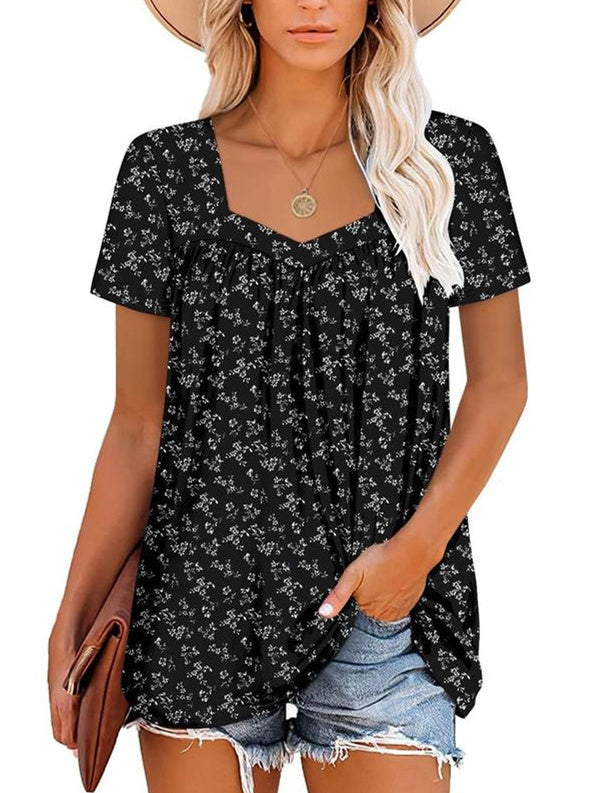Soreya | Luftiges Top mit Garten-Print