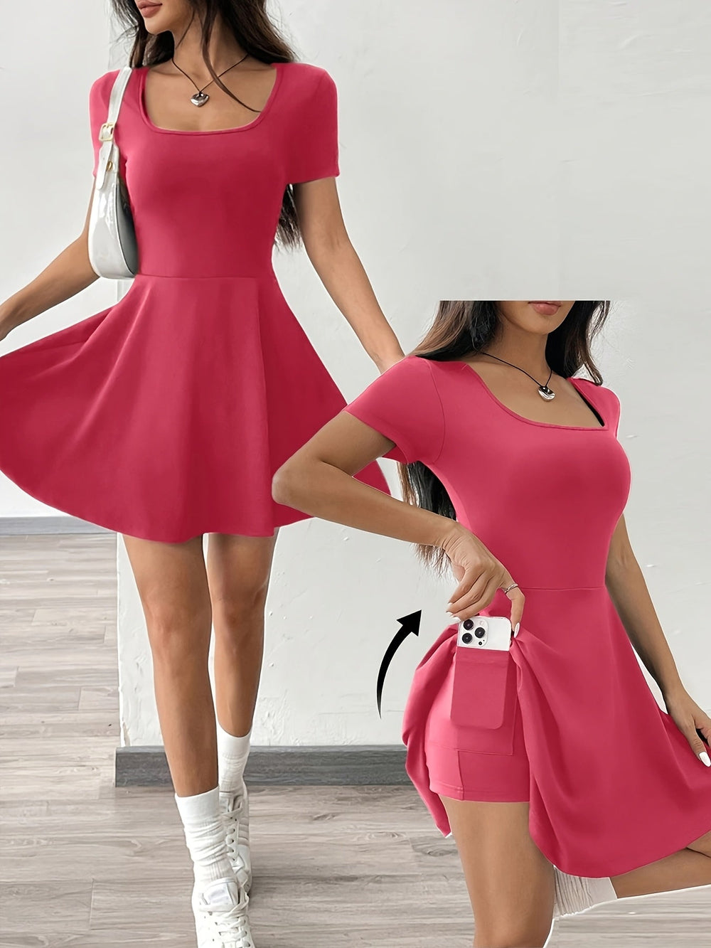 Sculpt & Soft Bandeau Mini-Kleid