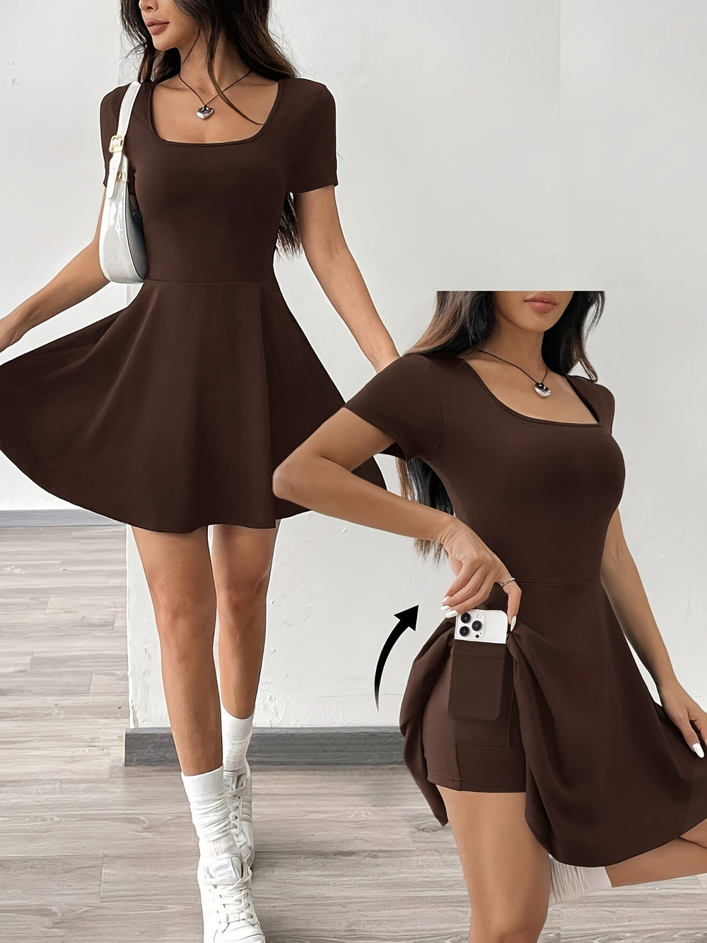 Sculpt & Soft Bandeau Mini-Kleid