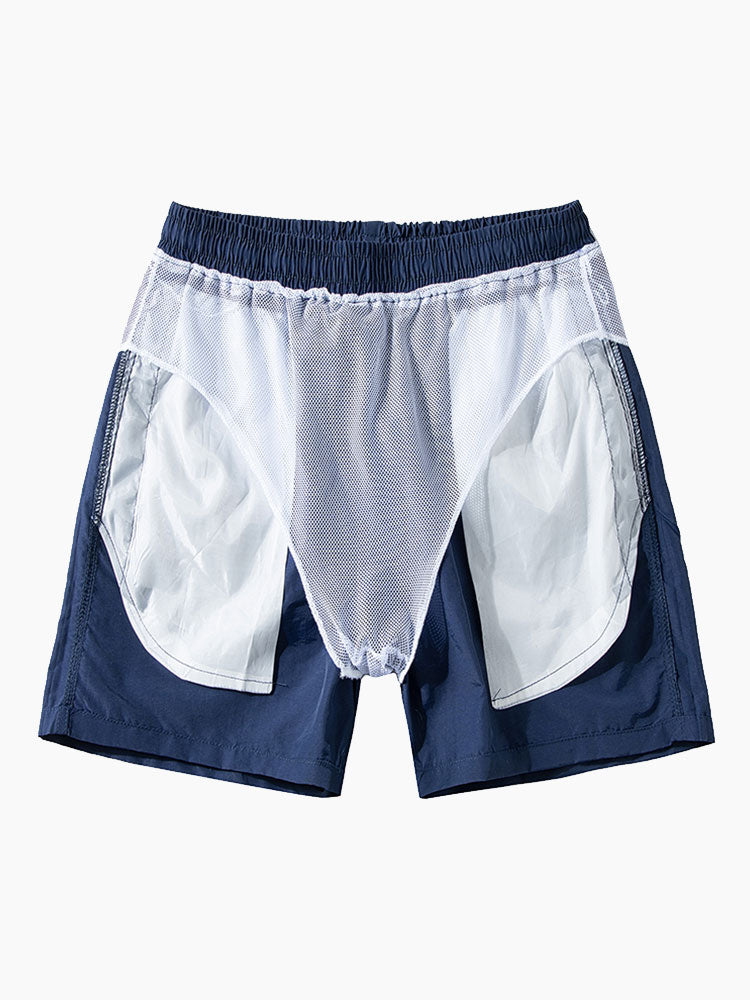 Hemd mit geometrischem Muster & Badehose